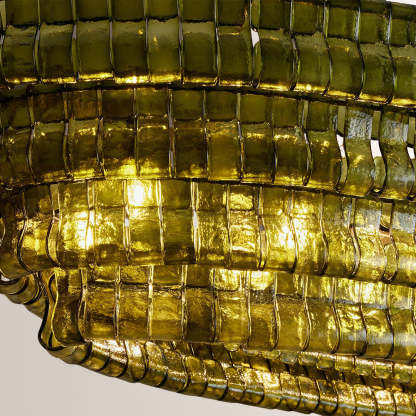 Ghiaccia Textured Glass Linear Chandelier