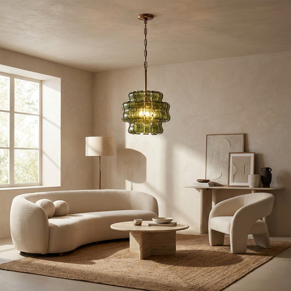 Ghiaccia Glass Sphere Pendant-Fullstarlighting