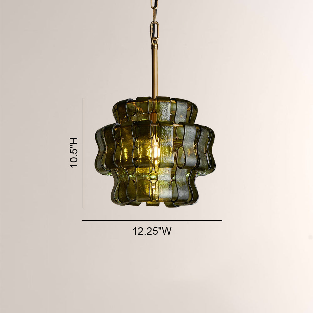 Ghiaccia Glass Sphere Pendant-Fullstarlighting