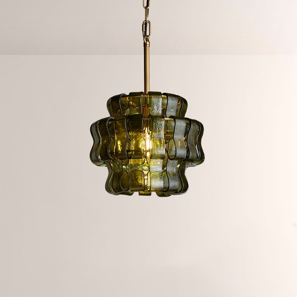 Ghiaccia Glass Sphere Pendant-Fullstarlighting