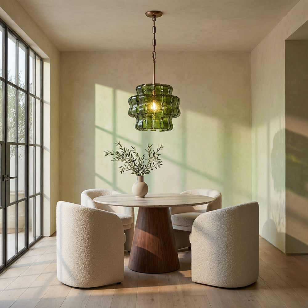 Ghiaccia Glass Sphere Pendant-Fullstarlighting