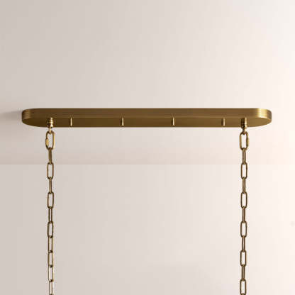 Ghiaccia Textured Glass Linear Chandelier
