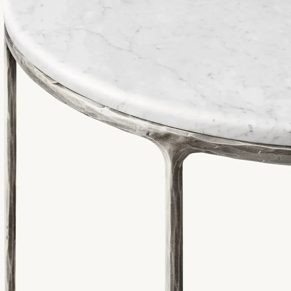 Giacometti Marble Demilune Console Table-Fullstarlighting