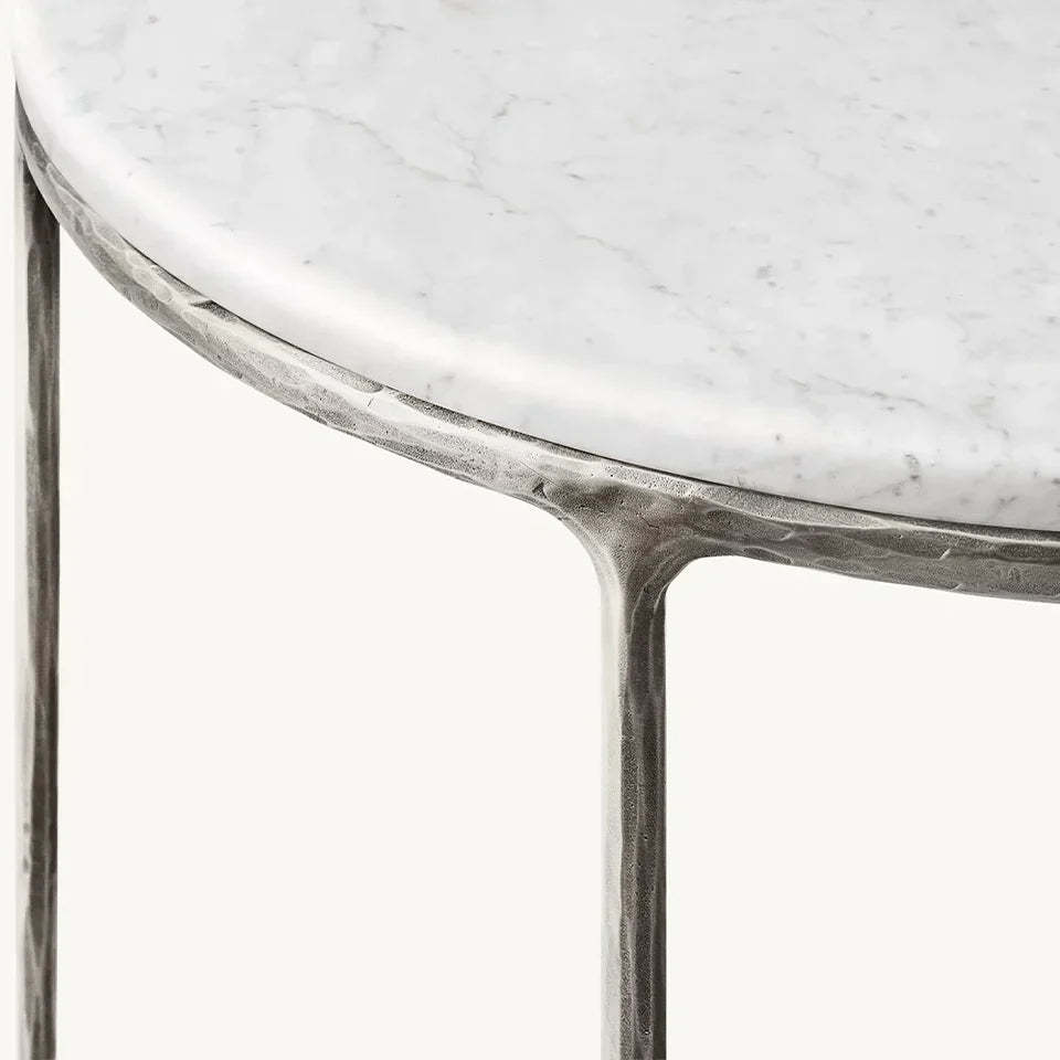 Giacometti Marble Demilune Console Table-Fullstarlighting