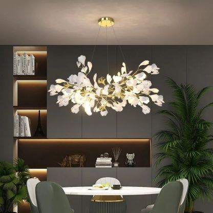 Ginkgo B Branch Chandelier-Fullstarlighting