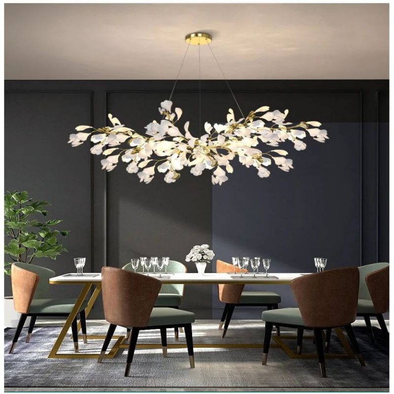 Ginkgo B Branch Chandelier-Fullstarlighting