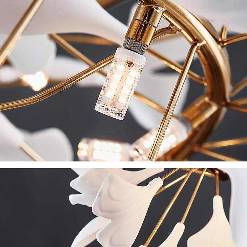 Ginkgo Round Chandelier-Fullstarlighting