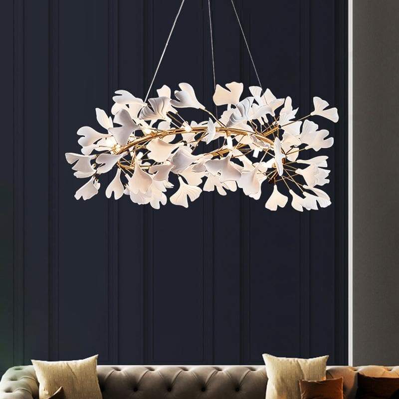 Ginkgo Round Chandelier-Fullstarlighting