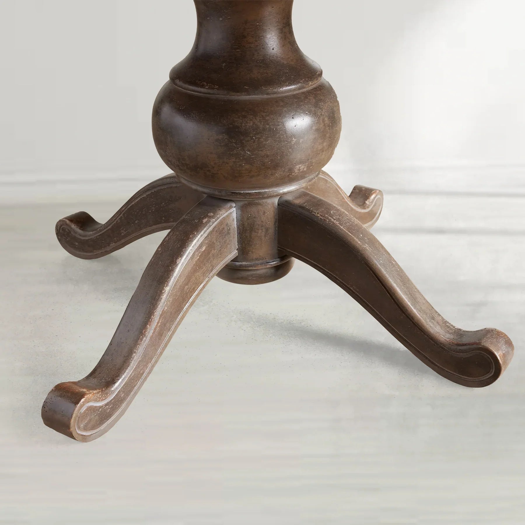 Girardi Round Wood Dining Table with BellArte Base-Fullstarlighting