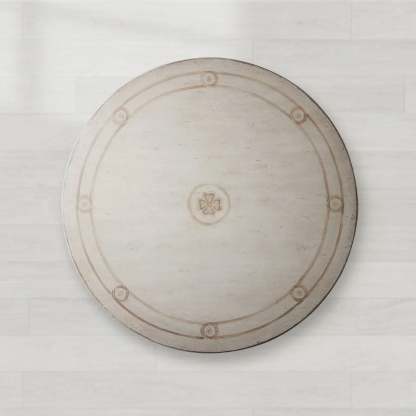 Girardi Round Wood Dining Table with BellArte Base-Fullstarlighting