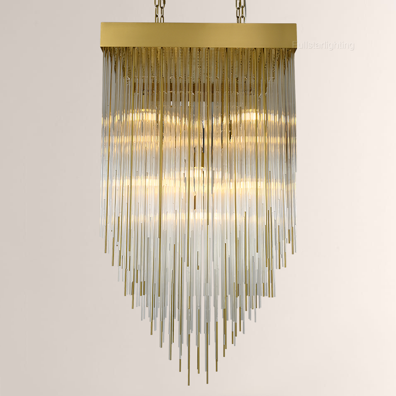 Canon Square Chandelier 30"-Fullstarlighting