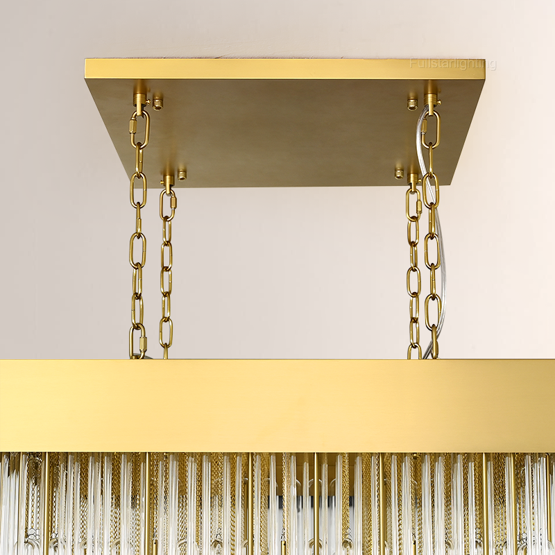 Canon Square Chandelier 30"-Fullstarlighting