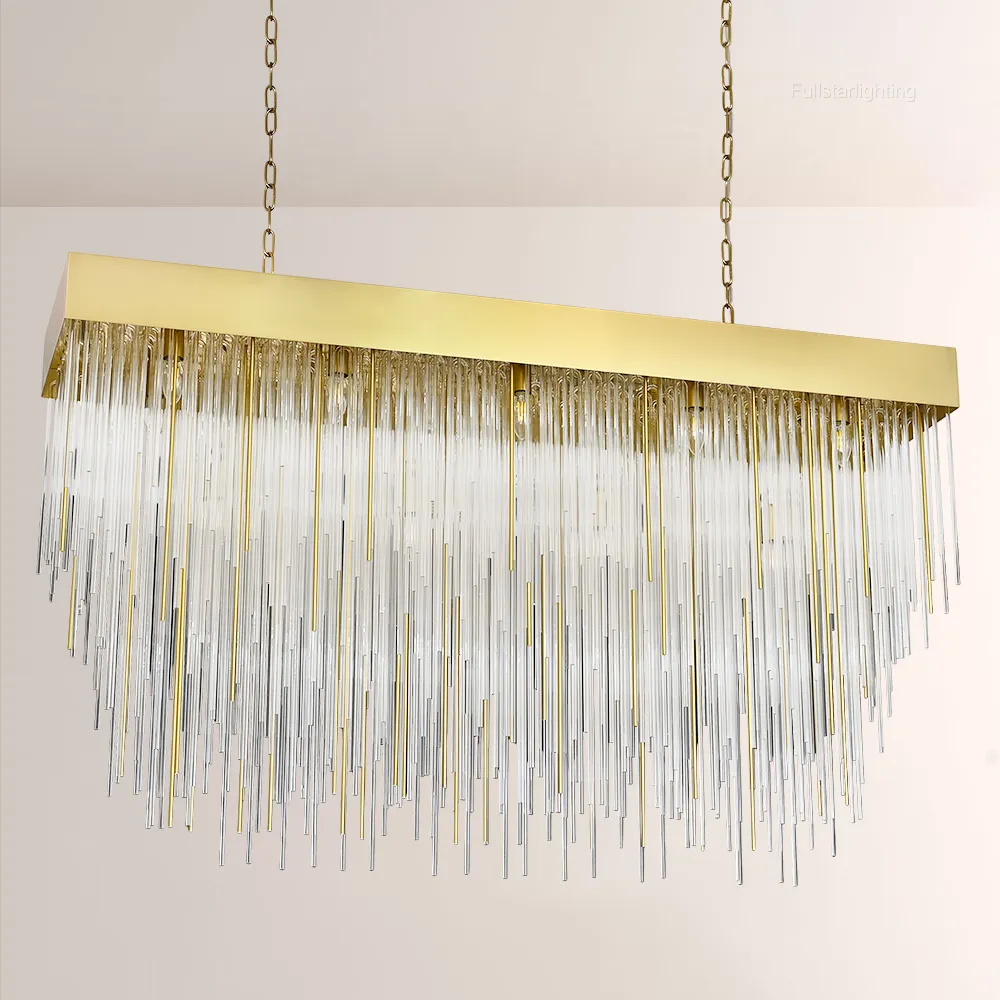 Canon Rectangular Chandelier 54"