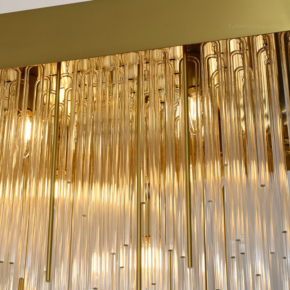 Canon Rectangular Chandelier 54"-Fullstarlighting
