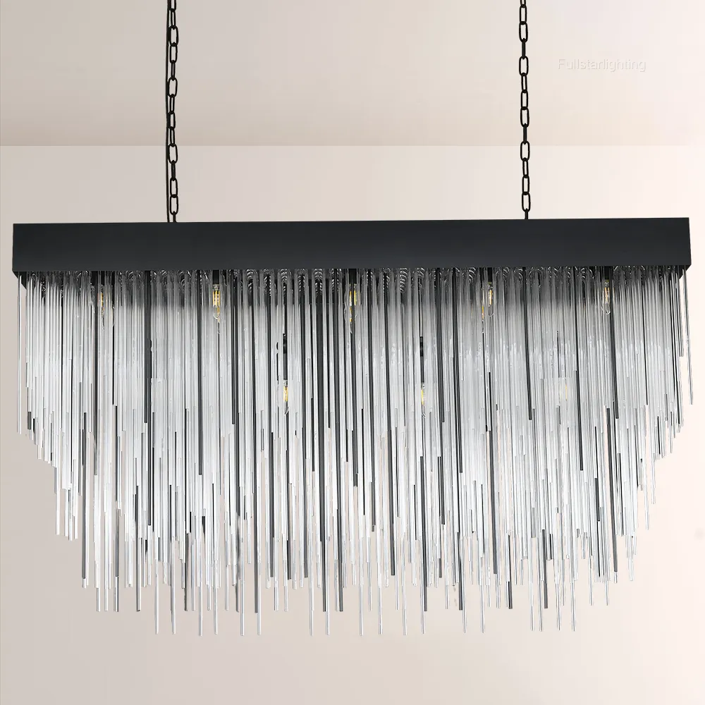 Canon Rectangular Chandelier 54"