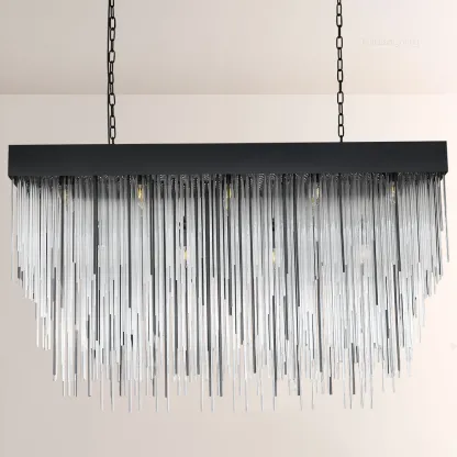 Canon Rectangular Chandelier 54"