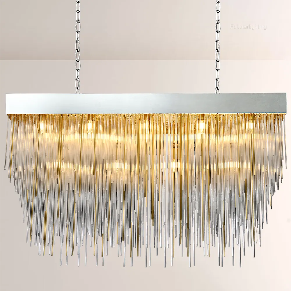 Canon Rectangular Chandelier 54"