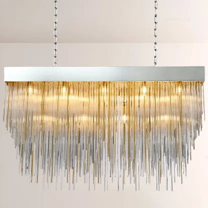 Canon Rectangular Chandelier 54"