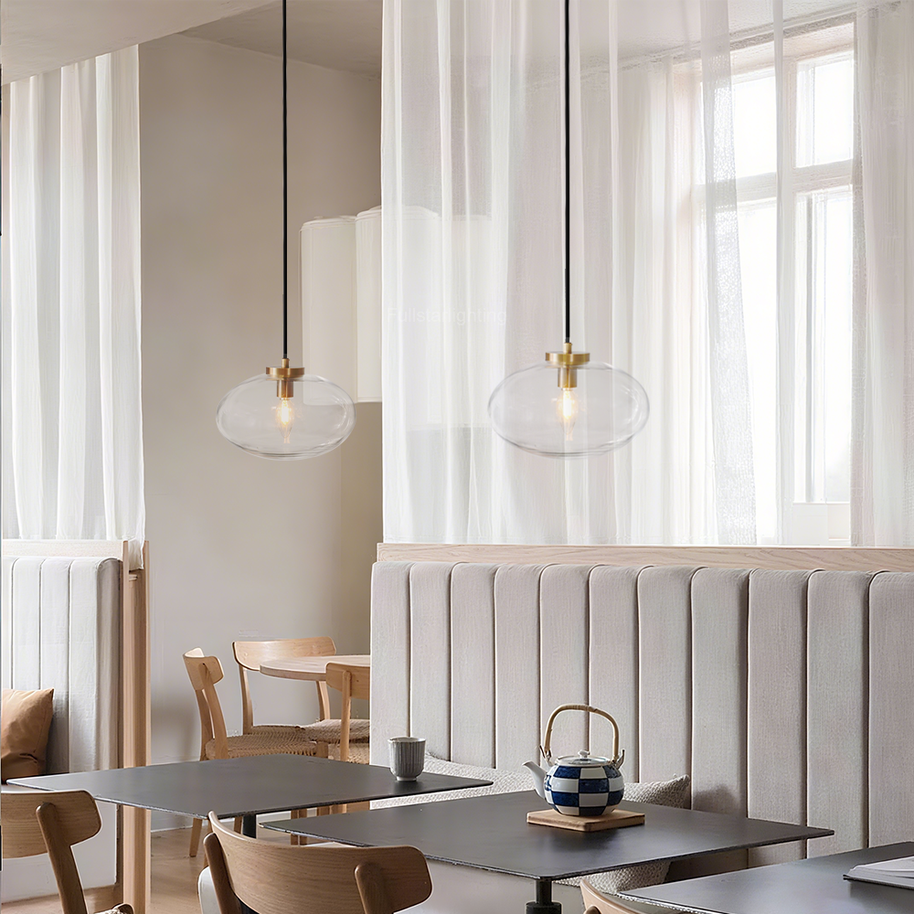 Cabrette Clear Glass Pendant