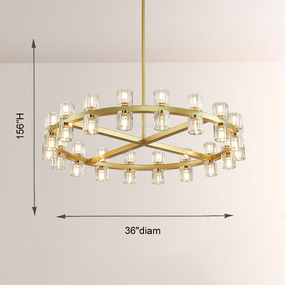 Niko Wine-Glass Round Chandelier 36''48''