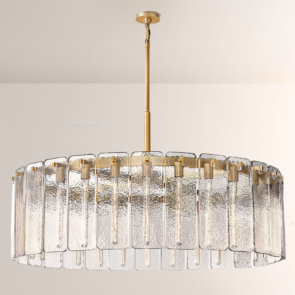 Camelot Glass Round Chandelier 48"D