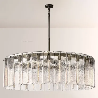 Camelot Glass Round Chandelier 48"D