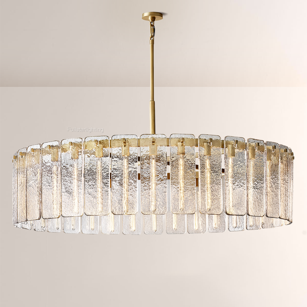 Camelot Glass Round Chandelier 60"D