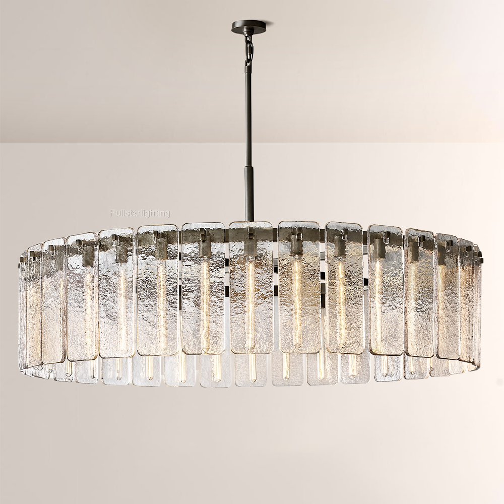 Camelot Glass Round Chandelier 60"D