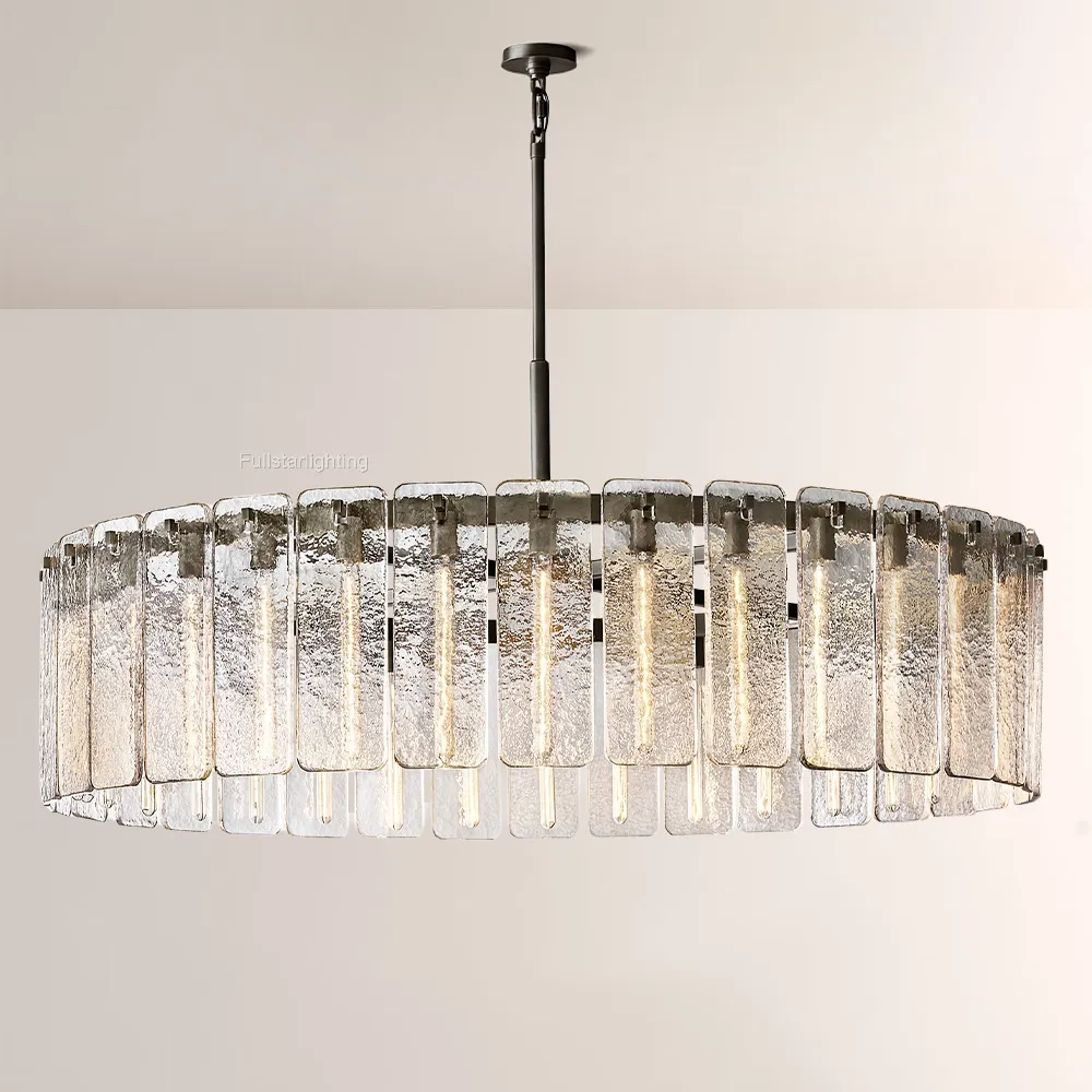 Camelot Glass Round Chandelier 60"D