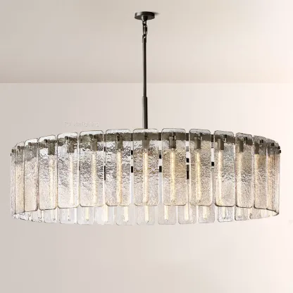 Camelot Glass Round Chandelier 60"D