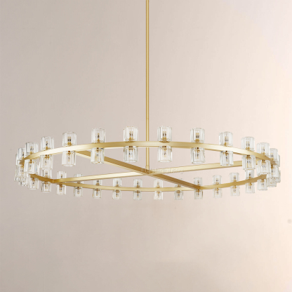 Niko Wine-Glass Round Chandelier 60''-Fullstarlighting