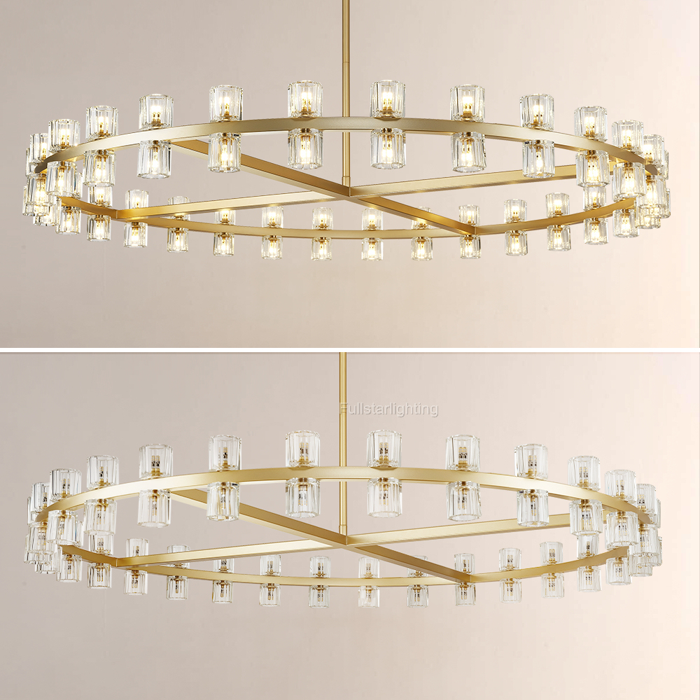 Niko Wine-Glass Round Chandelier 60''-Fullstarlighting