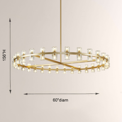 Niko Wine-Glass Round Chandelier 60''-Fullstarlighting