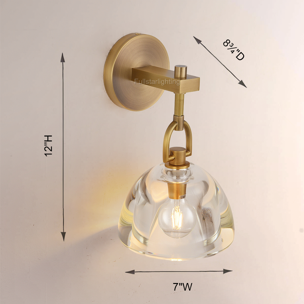 Bony Dome Sconce-Fullstarlighting