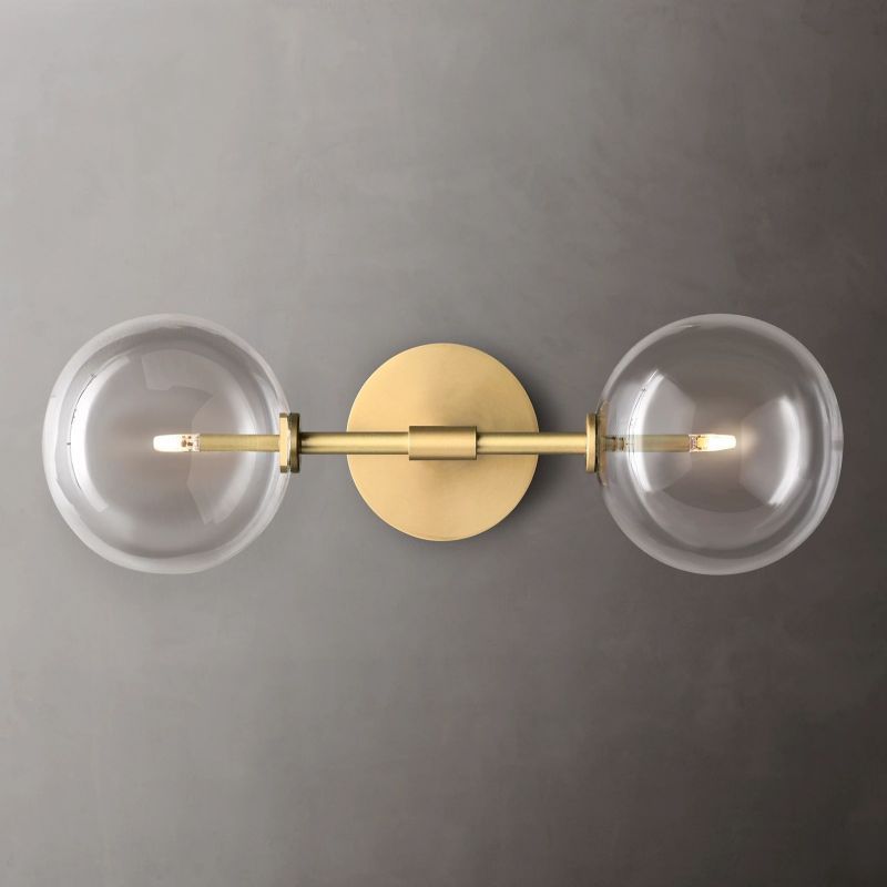 Glass Globe Linear Sconce-Fullstarlighting
