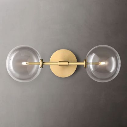 Glass Globe Linear Sconce-Fullstarlighting