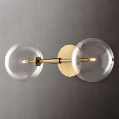 Glass Globe Linear Sconce-Fullstarlighting