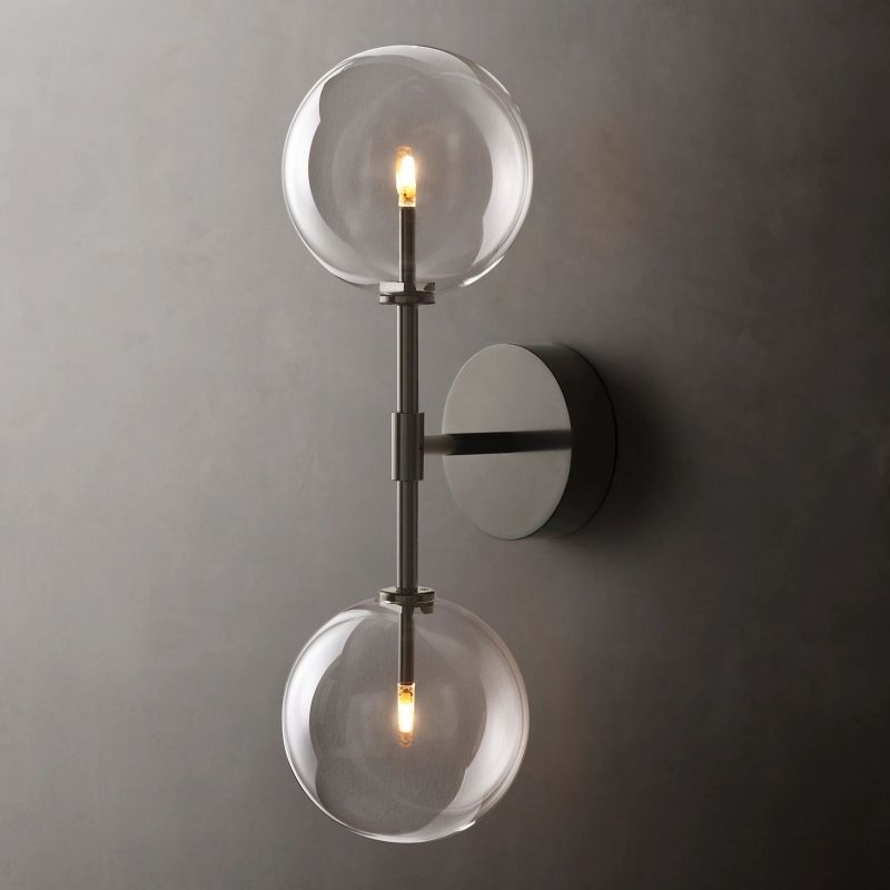 Glass Globe Linear Sconce-Fullstarlighting