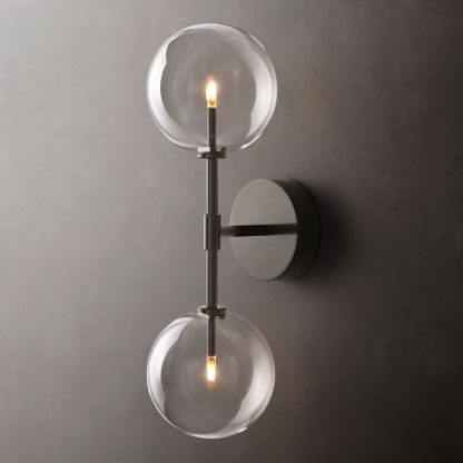 Glass Globe Linear Sconce-Fullstarlighting