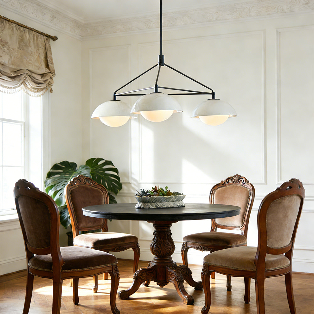 Godwin Round Ceramic Chandelier-Fullstarlighting