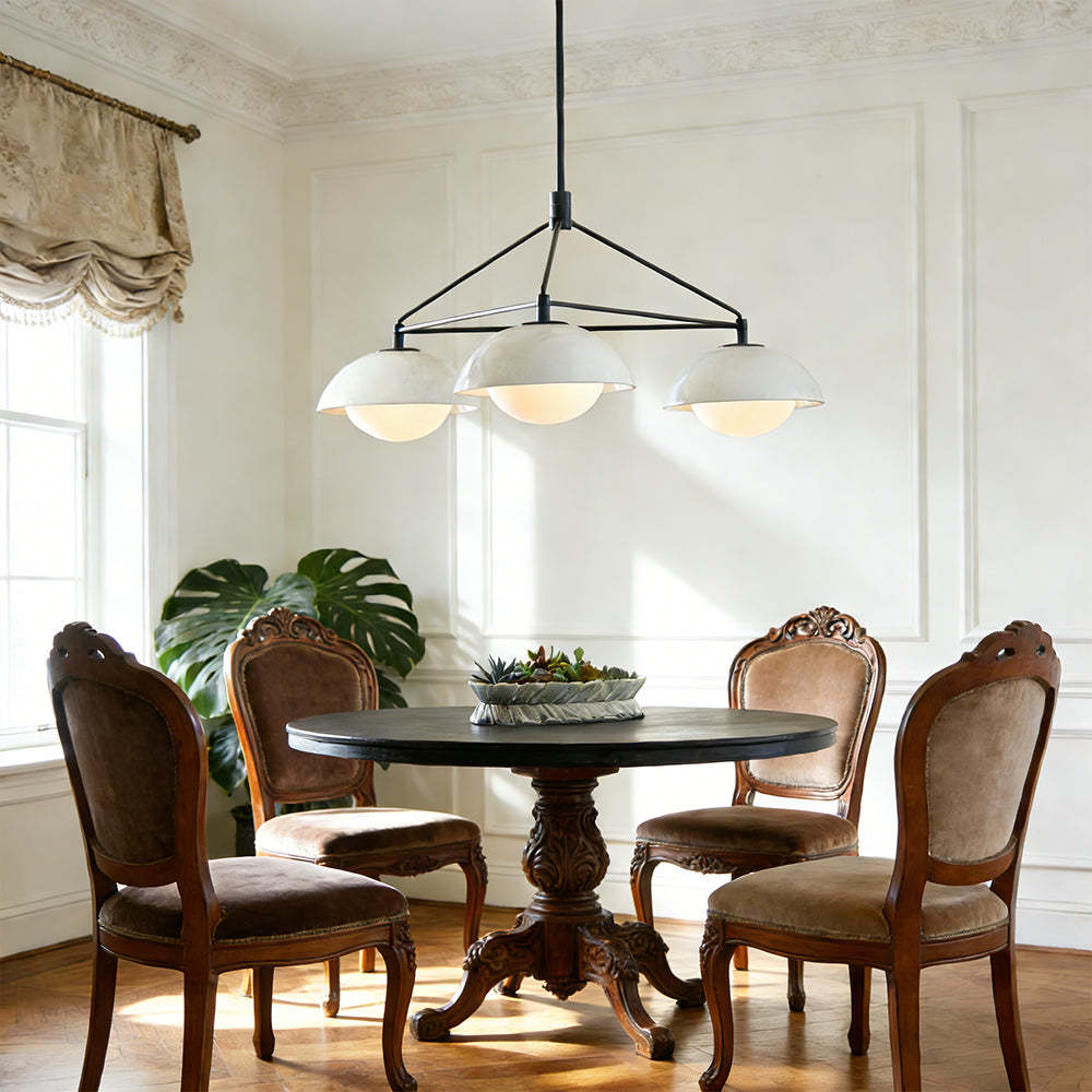 Godwin Round Ceramic Chandelier-Fullstarlighting