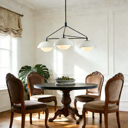 Godwin Round Ceramic Chandelier-Fullstarlighting