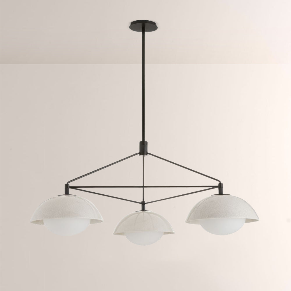 Godwin Round Ceramic Chandelier-Fullstarlighting