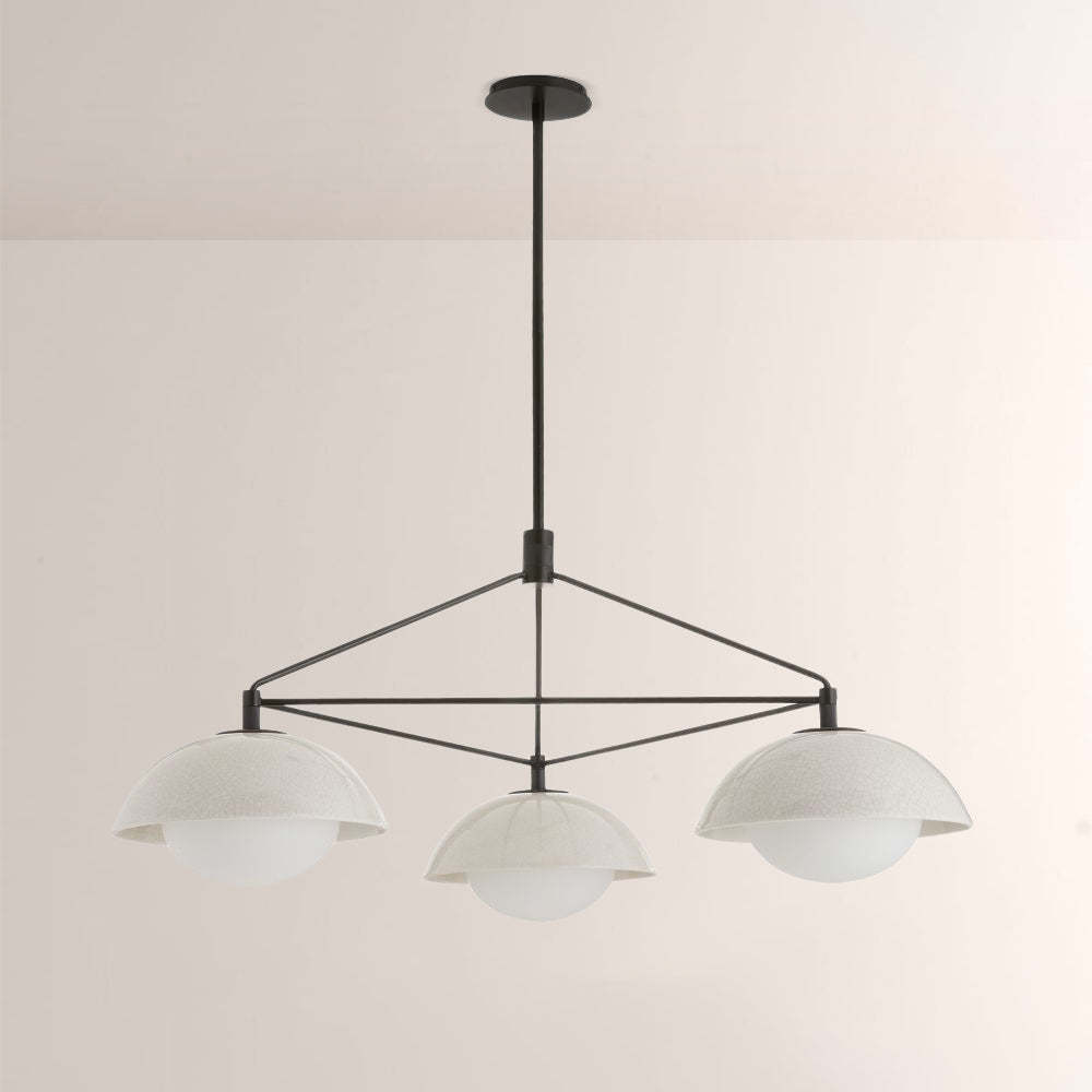 Godwin Round Ceramic Chandelier-Fullstarlighting