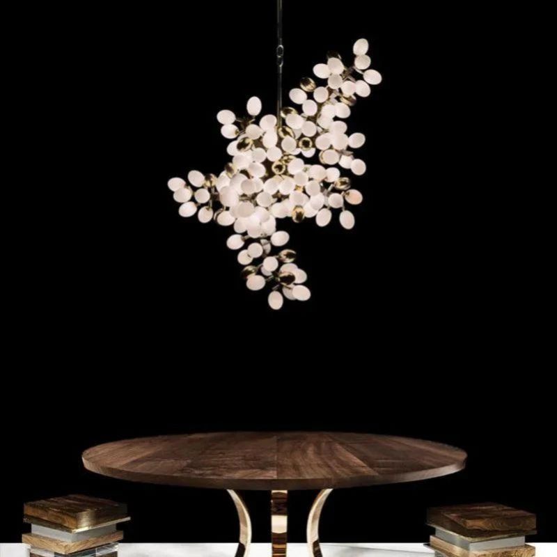 Grapes Hanging Branch Chandelier Over Kitchen Island-Fullstarlighting