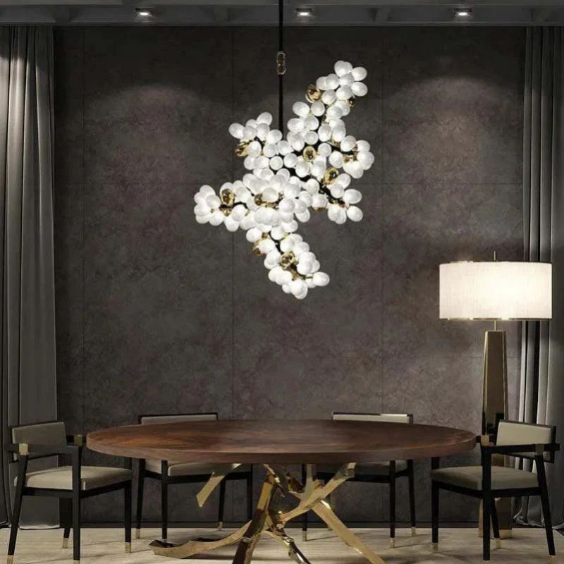 Grapes Hanging Branch Chandelier Over Kitchen Island-Fullstarlighting