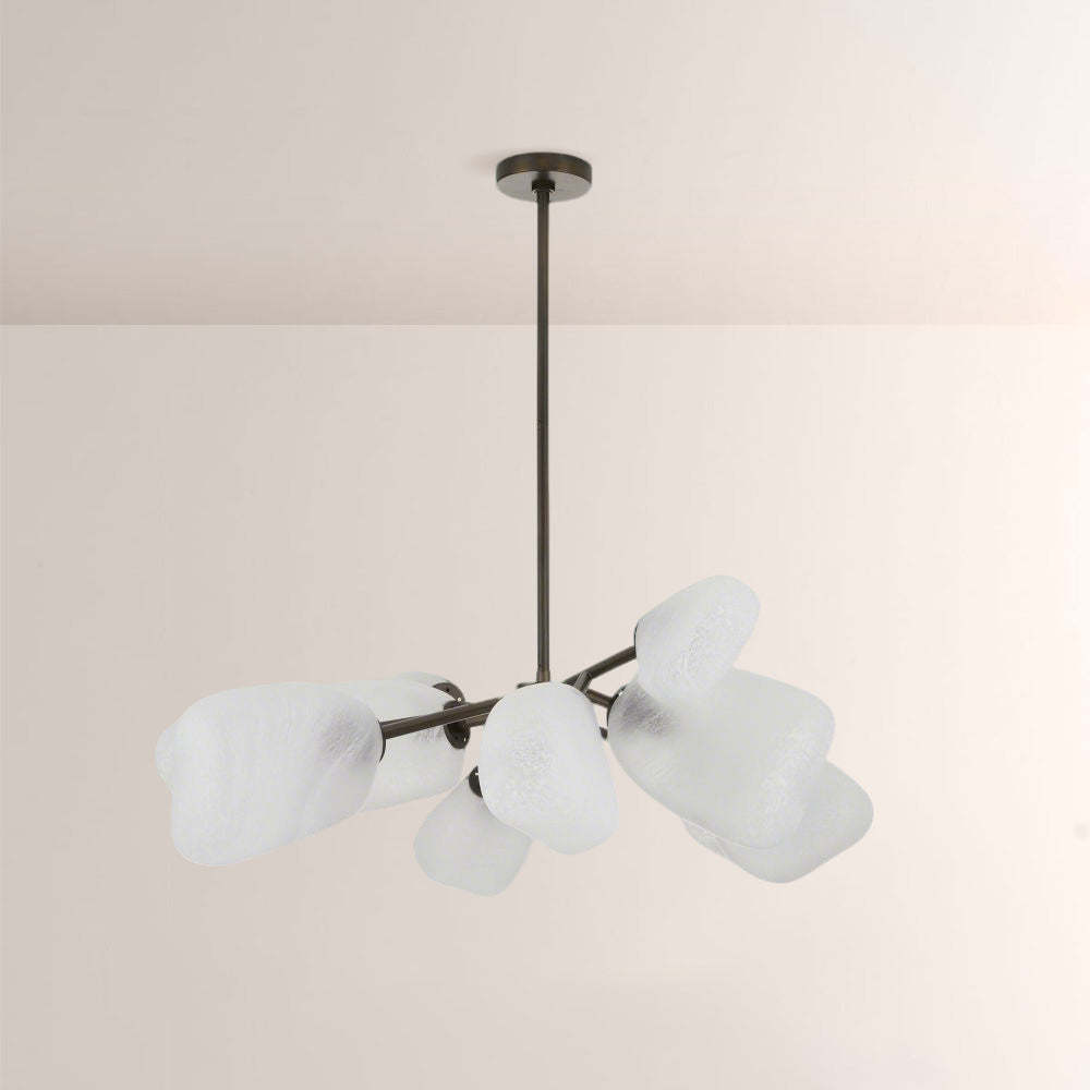 Grote Frosted Glass Chandelier-Fullstarlighting