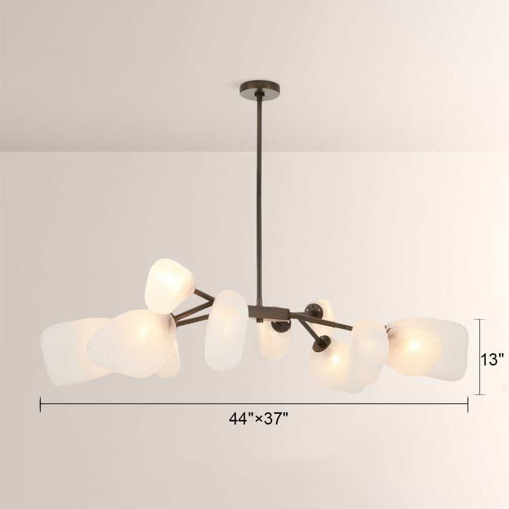 Grote Frosted Glass Chandelier-Fullstarlighting