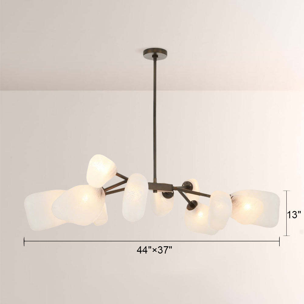 Grote Frosted Glass Chandelier-Fullstarlighting