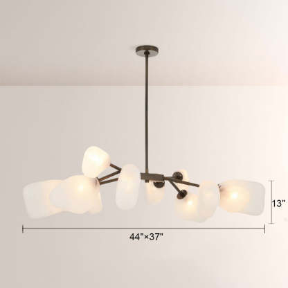 Grote Frosted Glass Chandelier-Fullstarlighting